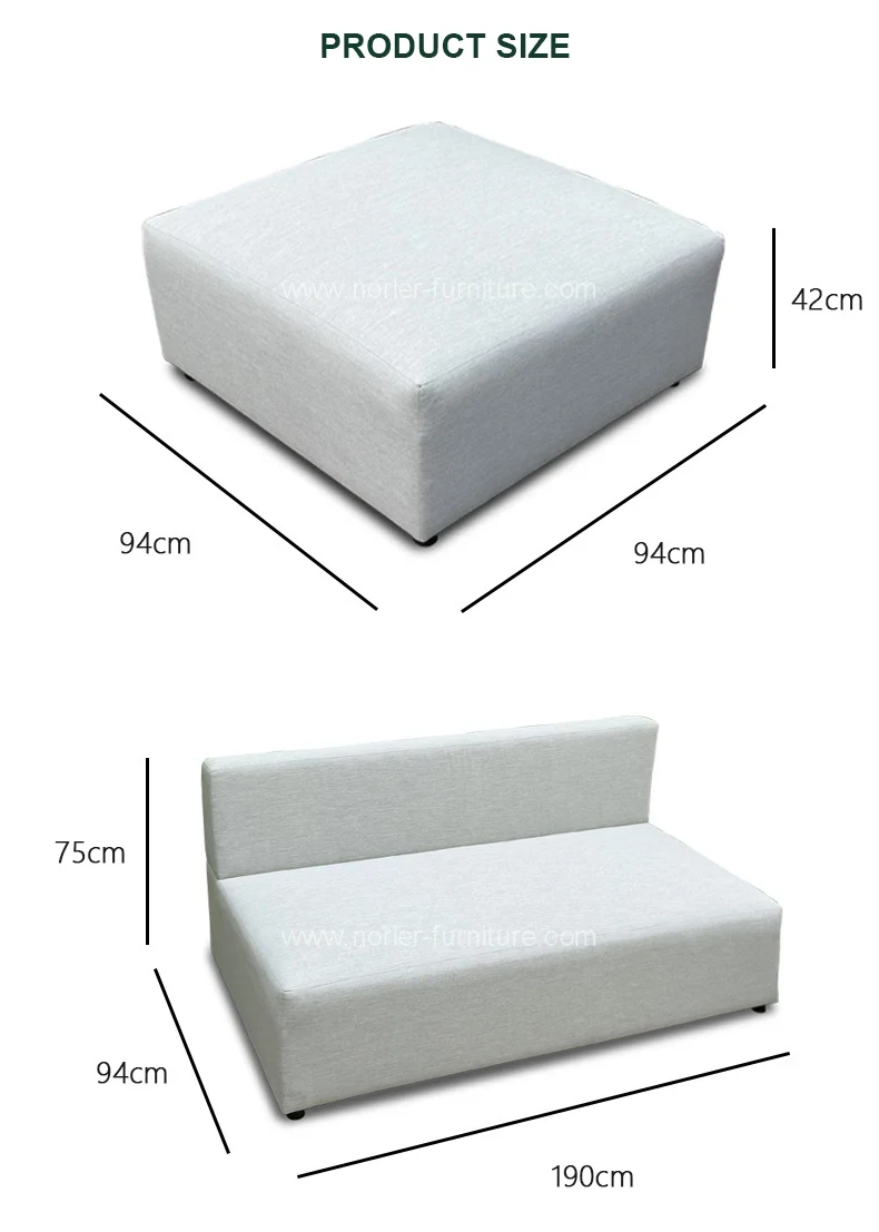 All Weather Outdoor Furniture Waterproof Fabric Sofa