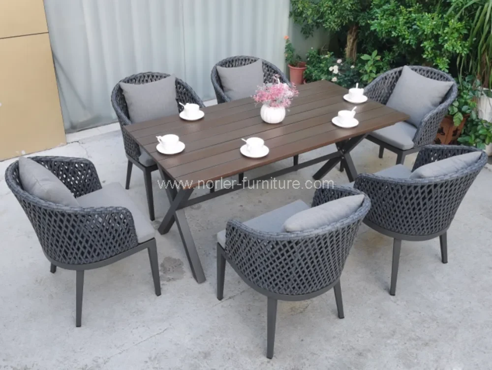 Aluminum Outdoor Furniture Sets Restaurant Tables and Chairs