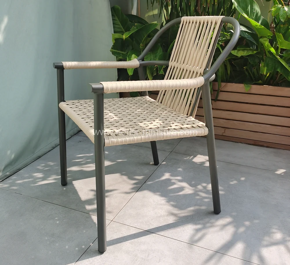 Outdoor Aluminum Frame PE Rattan Balcony Set