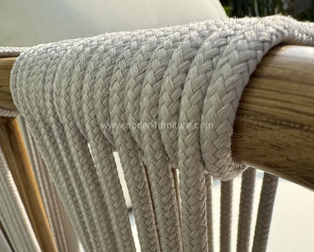 Outdoor Balcony Rattan Rope Garden Set