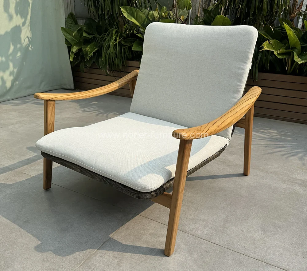 Outdoor Balcony Teak Wood Garden Set