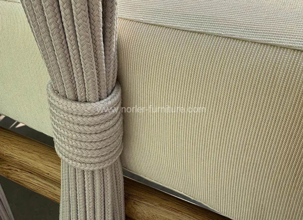 Outdoor Balcony Rattan Rope Garden Set