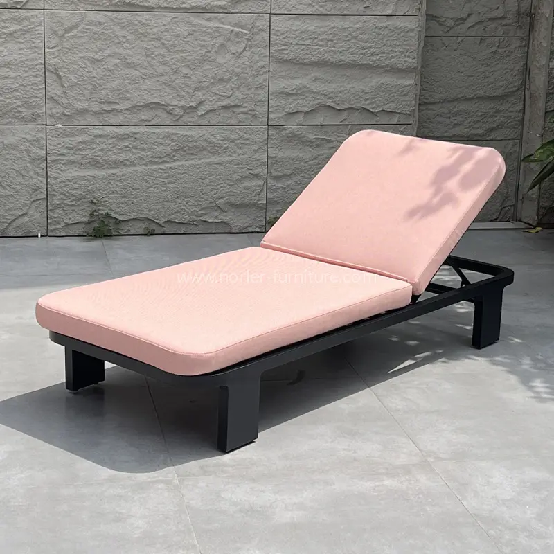 Зовнішній водонепроникний рожевий алюмінієвий каркас Sun Lounger